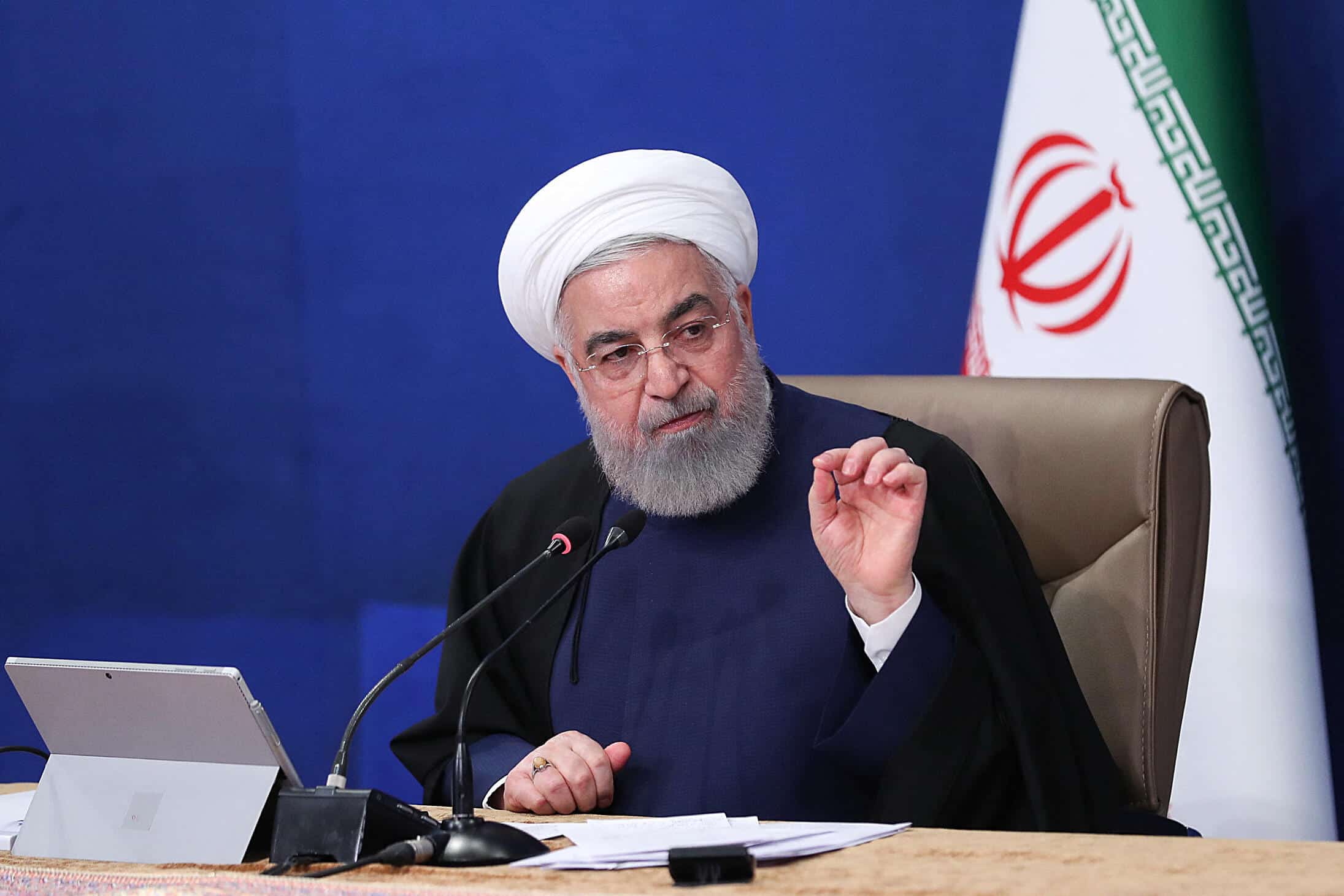 Hassan Rohani à Téhéran le 7 avril 2021.